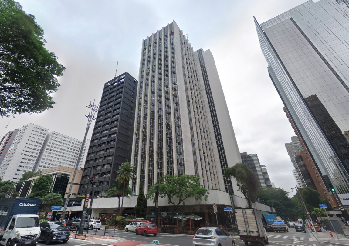 Fachada do prédio na Avenida Paulista
